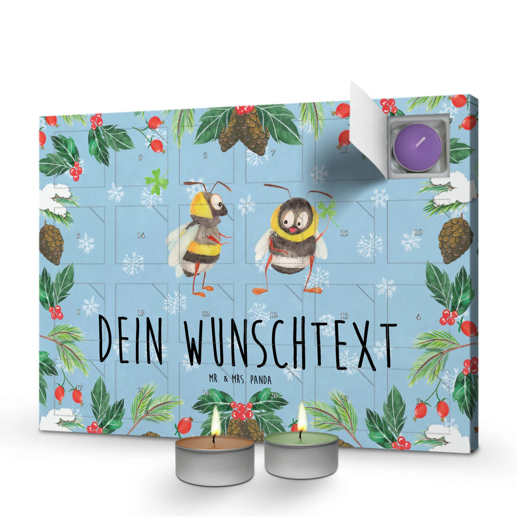 Personalisierter Duftkerzen Adventskalender Hummeln Kleeblatt Personalisierter Duftkerzen Adventskalender, Tiermotive, Gute Laune, lustige Sprüche, Tiere, Hummel, Biene, Spruch positiv, Biene Deko, Spruch schön, glücklich sein, glücklich werden, Spruch fröhlich