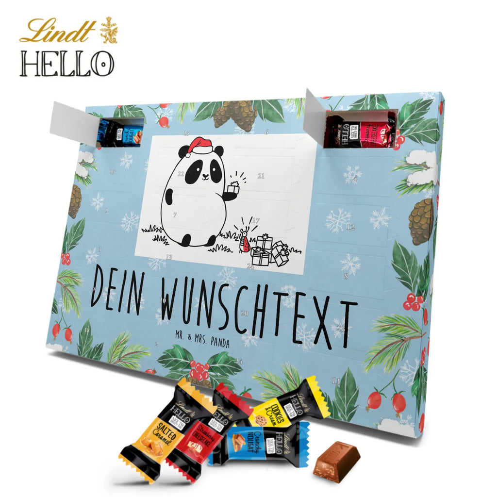 Personalisierter Markenschokolade Adventskalender Panda Weihnachtsgeschenk Personalisierter Adventskalender