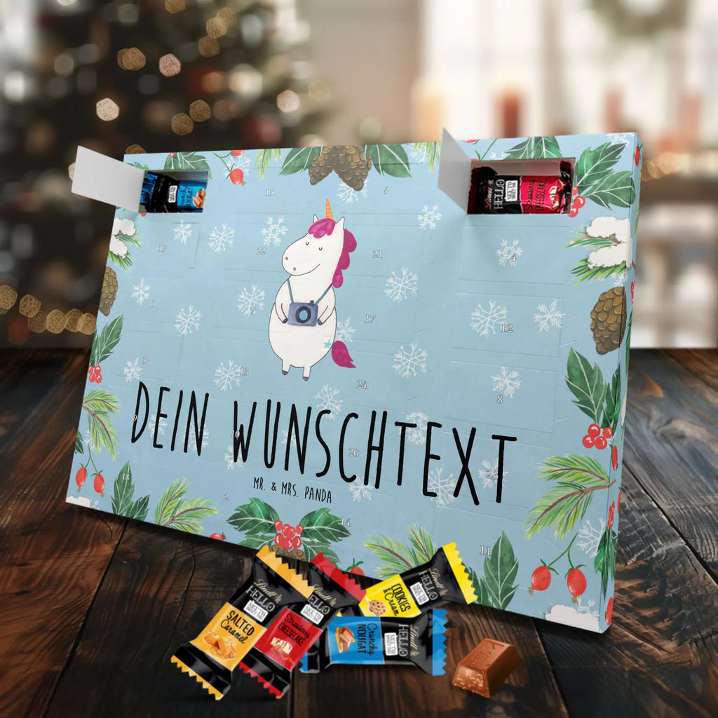 Personalisierter Markenschokolade Adventskalender Einhorn Fotograf Personalisierter Adventskalender, Einhorn, Einhörner, Einhorn Deko, Pegasus, Unicorn, Fotograf, Fotografie, Kamera, Reisen, Weltreise, Weltenbummler, Urlaub, Tourist, Kurztrip, Reise, Städtereise