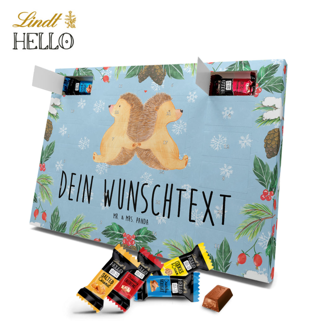 Personalisierter Markenschokolade Adventskalender Igel händchenhaltend Personalisierter Adventskalender, Liebe, Partner, Freund, Freundin, Ehemann, Ehefrau, Heiraten, Verlobung, Heiratsantrag, Liebesgeschenk, Jahrestag, Hocheitstag, Igel, Igelliebe, Hand in Hand, Liebesbeweis, große Liebe, Liebesbotschaft, Hochzeit, Lieblingsmensch, Gemeinsamkeit, Love, Geschenk für zwei