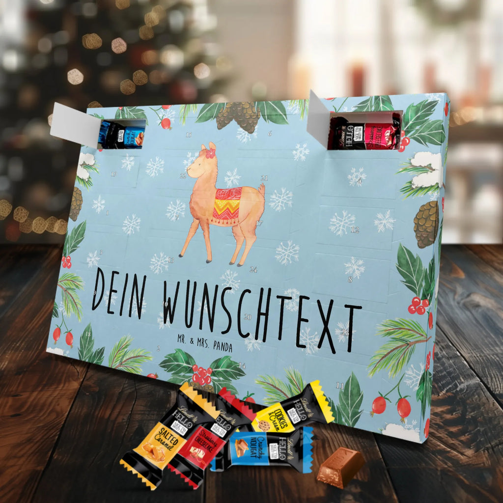 Personalisierter Markenschokolade Adventskalender Alpaka Stolz Personalisierter Adventskalender, Alpaka, Lama