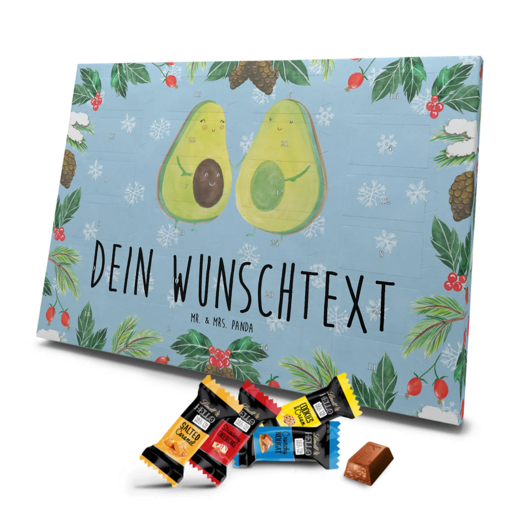 Personalisierter Markenschokolade Adventskalender Avocado Pärchen Personalisierter Adventskalender, Avocado, Veggie, Vegan, Gesund, Avocuddle, Liebe, Schwangerschaft, Familie, Babyshower, Babyparty, Hochzeit, Kinder, Avocados, Geburt