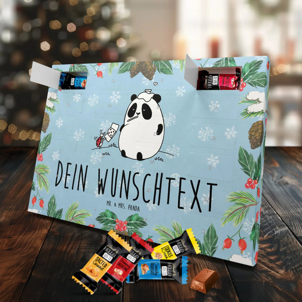 Personalisierter Markenschokolade Adventskalender Panda Gute Besserung Personalisierter Adventskalender