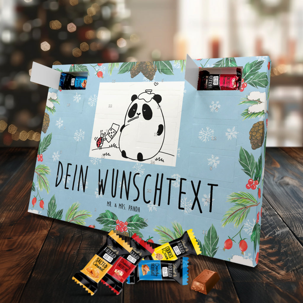 Personalisierter Markenschokolade Adventskalender Panda Gute Besserung Personalisierter Adventskalender