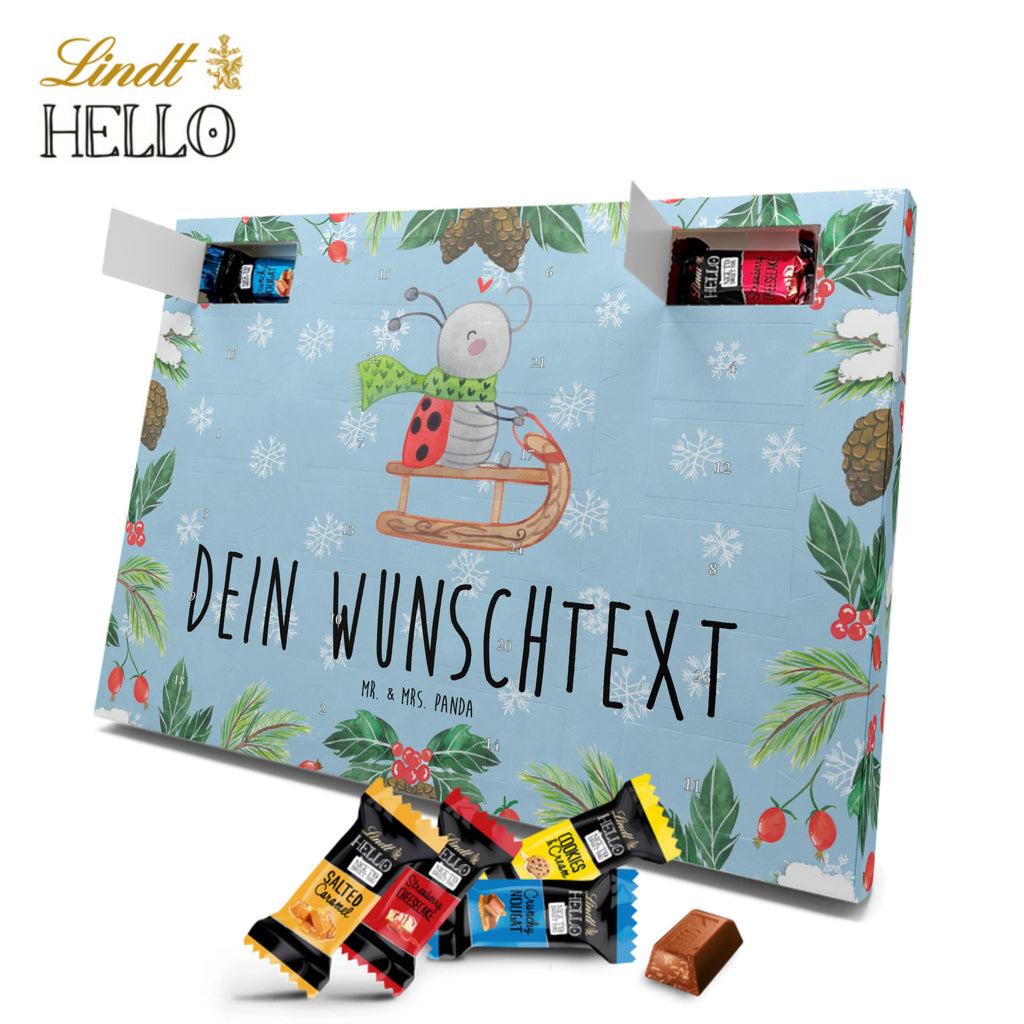 Personalisierter Markenschokolade Adventskalender Smörle Rodeln Personalisierter Adventskalender, Winter, Weihnachten, Weihnachtsdeko, Nikolaus, Advent, Heiligabend, Wintermotiv, Schlittenfahren, Smörle, Marzipan