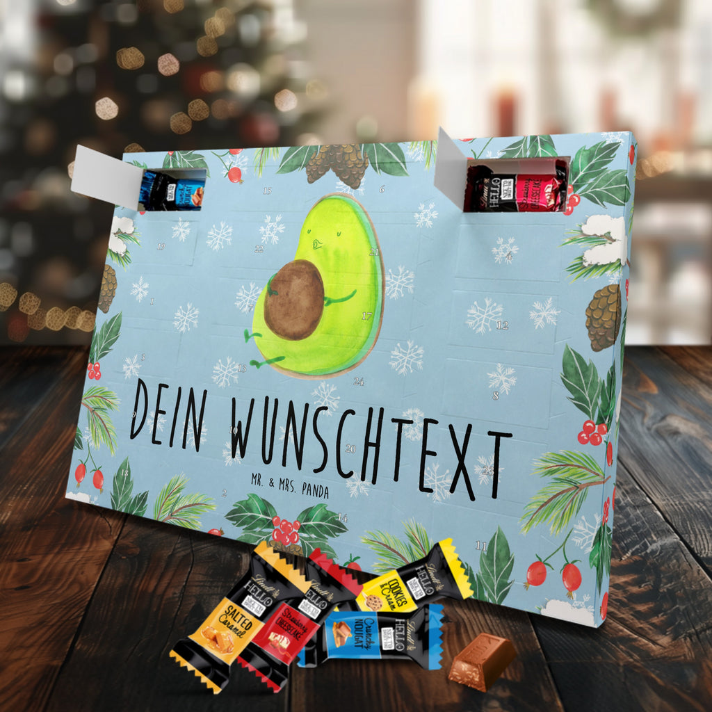 Personalisierter Markenschokolade Adventskalender Avocado Pfeifen Personalisierter Adventskalender, Avocado, Veggie, Vegan, Gesund, Diät, Abnehmen, Ernährung, dick sein, Pummelfee