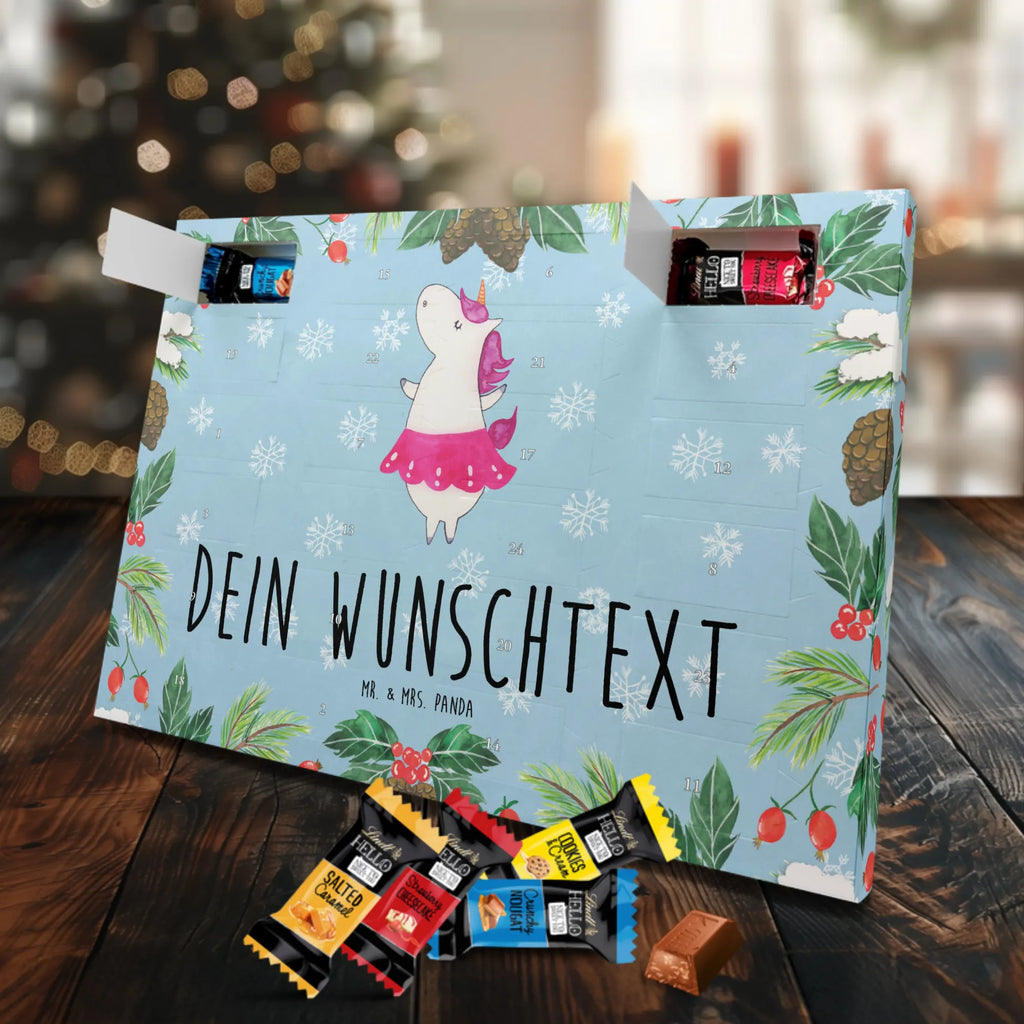 Personalisierter Markenschokolade Adventskalender Einhorn Ballerina Personalisierter Adventskalender, Einhorn, Einhörner, Einhorn Deko, Pegasus, Unicorn, Tanzen, Ballerina, Party, Wohnung, Spaß, Feiern, Geburtstag, Tänzerin, Lebenslust, Lebensfreude