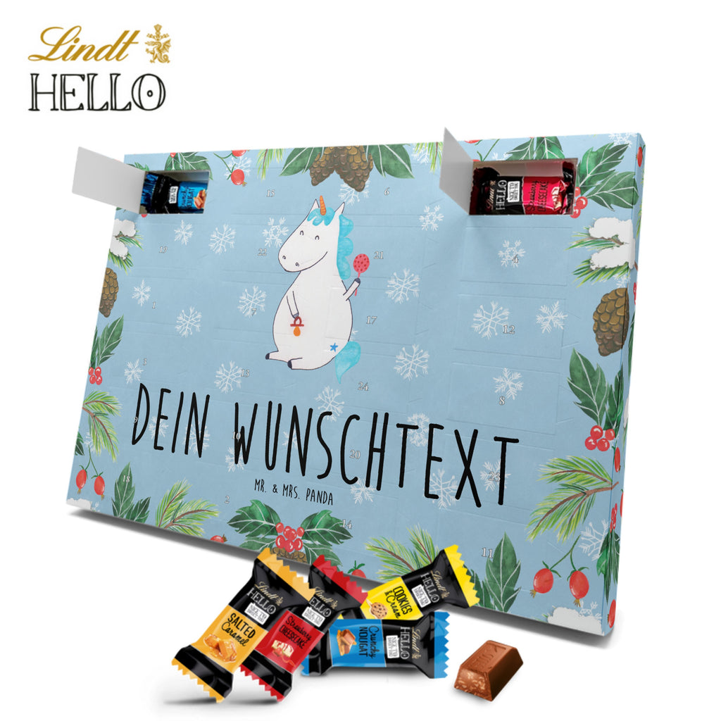 Personalisierter Markenschokolade Adventskalender Einhorn Baby Personalisierter Adventskalender, Einhorn, Einhörner, Einhorn Deko, Pegasus, Unicorn, Mutter, Geburt, Geburtstag, erstes Kind, Baby, Babyglück, Nachwuchs, Eltern, Party, Kind, Schnuller