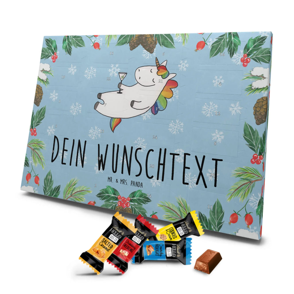 Personalisierter Markenschokolade Adventskalender Einhorn Cocktail Personalisierter Adventskalender, Einhorn, Einhörner, Einhorn Deko, Pegasus, Unicorn, Party, Spaß, Feiern, Caipirinha, Rum, Cuba Libre, Sekt, Freundin, Geburtstag, lustig, witzig, Spruch, Glitzer