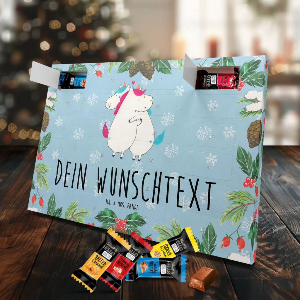 Personalisierter Markenschokolade Adventskalender Einhorn Mitteilung Personalisierter Adventskalender, Einhorn, Einhörner, Einhorn Deko, Pegasus, Unicorn, Valentinstag, Valentine, Liebe, Geschenk, Partner, Ehe, lustig, witzig, Spruch