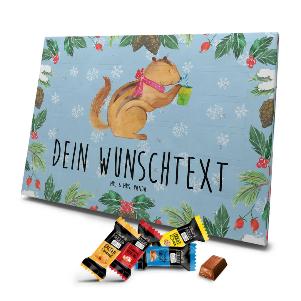 Personalisierter Markenschokolade Adventskalender Eichhörnchen Smoothie Personalisierter Adventskalender, Tiermotive, Gute Laune, lustige Sprüche, Tiere, Green Smoothies, Diät, Abnehmen, Streifenhörnchen, Eichhörnchen