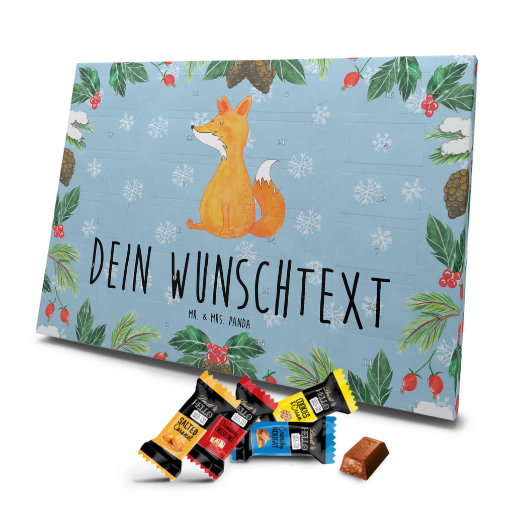 Personalisierter Markenschokolade Adventskalender Einhorn Fuchs Personalisierter Adventskalender, Einhorn, Einhörner, Einhorn Deko, Pegasus, Unicorn, Fuchs, Unicorns, Fuchshörnchen, Fuchshorn, Foxycorn, Füchse