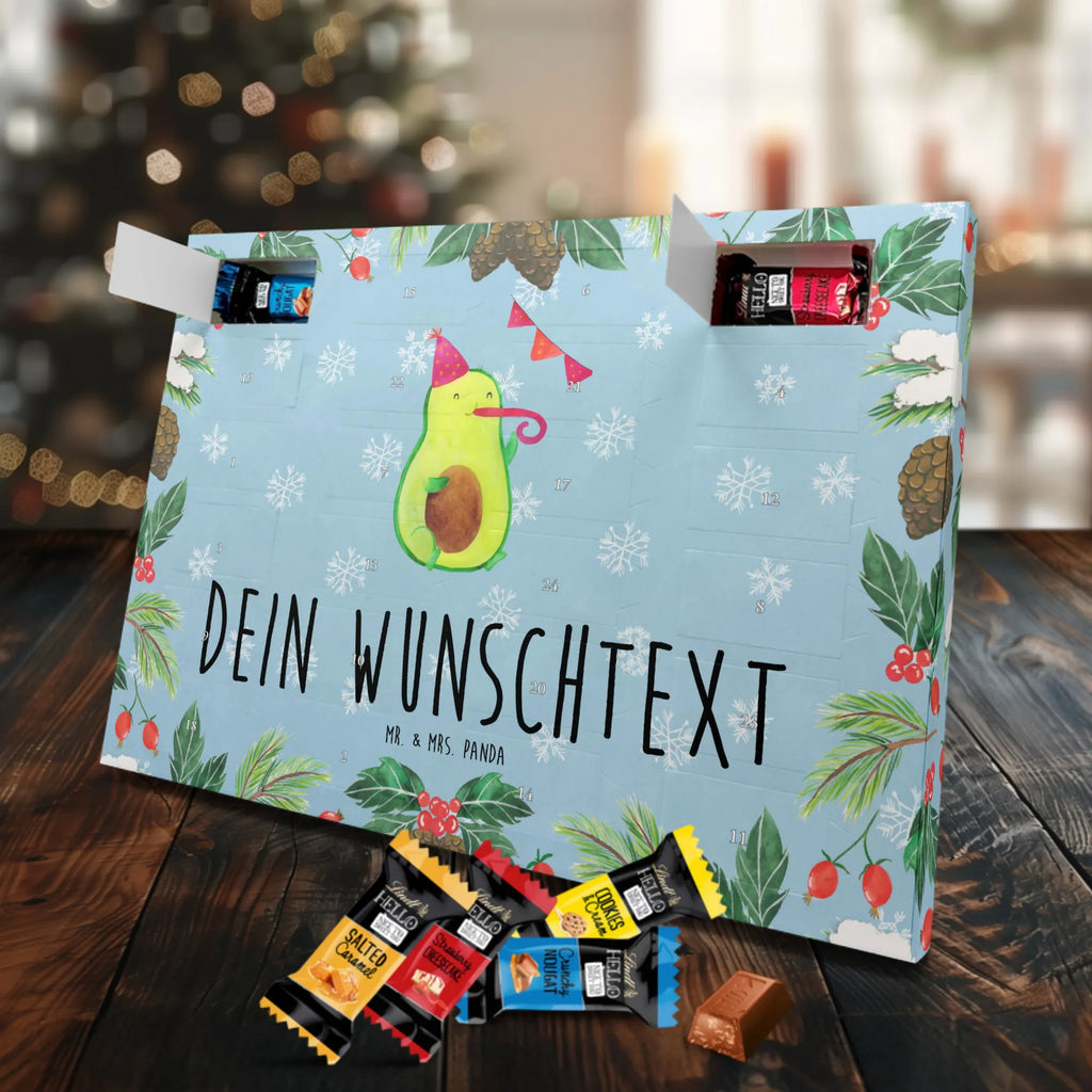 Personalisierter Markenschokolade Adventskalender Avocado Party Zeit Personalisierter Adventskalender, Avocado, Veggie, Vegan, Gesund