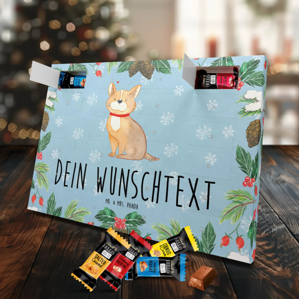 Personalisierter Markenschokolade Adventskalender Hund Glück Personalisierter Adventskalender, Hund, Hundemotiv, Haustier, Hunderasse, Tierliebhaber, Hundebesitzer, Sprüche, Corgie, Hundeliebe, Spruch, Hundemama, Liebe