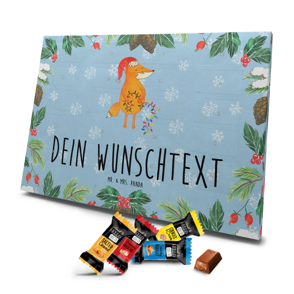 Personalisierter Markenschokolade Adventskalender Fuchs Weihnachten Personalisierter Adventskalender, Winter, Weihnachten, Weihnachtsdeko, Nikolaus, Advent, Heiligabend, Wintermotiv, Fuchs, Füchse, Spruch schön, Geschenk Weihnachten, Weihnachtsmann, Weihnachtszeit