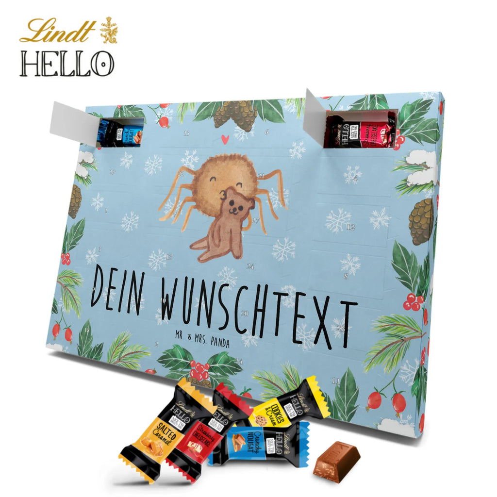 Personalisierter Markenschokolade Adventskalender Spinne Agathe Teddy Personalisierter Adventskalender, Spinne Agathe, Spinne, Agathe, Videos, Merchandise, Freundschaft, Liebesgeschenk, Verliebt, Liebesbeweis, Teddy, Treue, Miteinander, Dankeschön