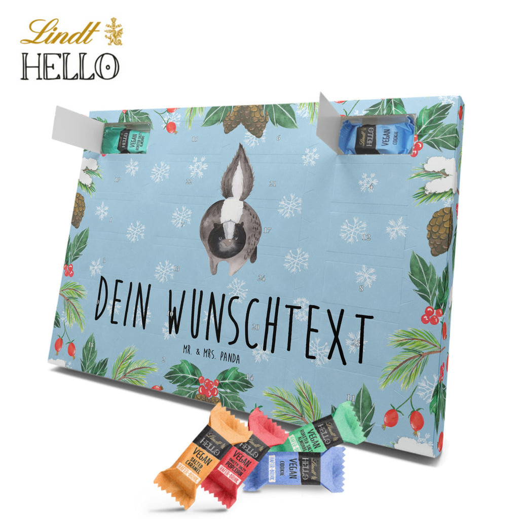 Personalisierter veganer Adventskalender Stinktier Angriff Personalisierter veganer Adventskalender, Stinktier, Skunk, Wildtier, Raubtier, Stinker, Stinki, wütend, Drohung