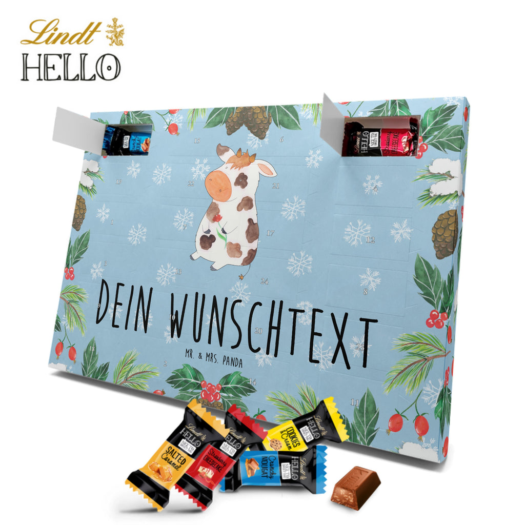 Personalisierter Markenschokolade Adventskalender Kuh Personalisierter Adventskalender, Bauernhof, Hoftiere, Landwirt, Landwirtin, Kuh, Kühe, Träume, Flausen, Spruch, Magie, Motivtion, Hof, Milch, Milchkuh