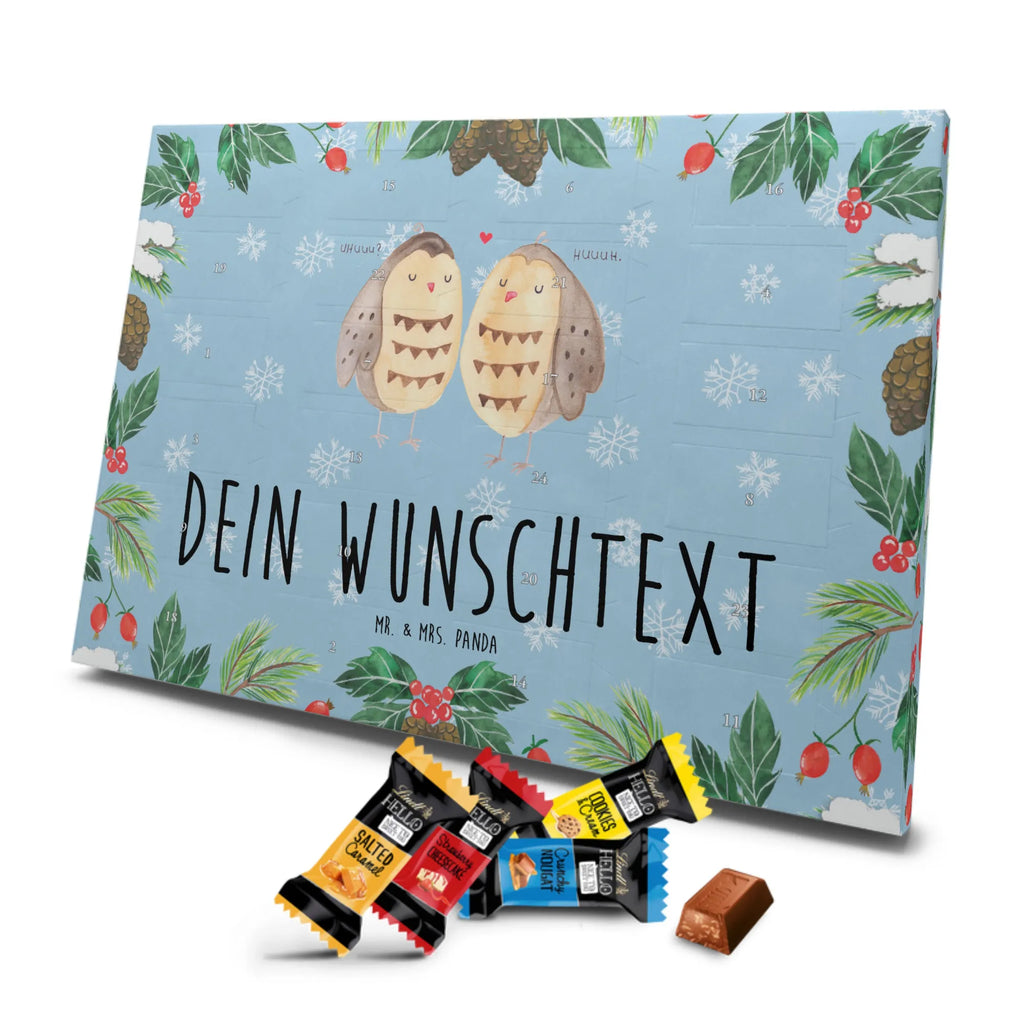 Personalisierter Markenschokolade Adventskalender Eulen Liebe Personalisierter Adventskalender, Eule, Eule Deko, Liebe, Hochzeit Spruch, Owl, All you need is love, Liebe Spruch, Freundin Geschenk, Freund, Wortspiel lustig