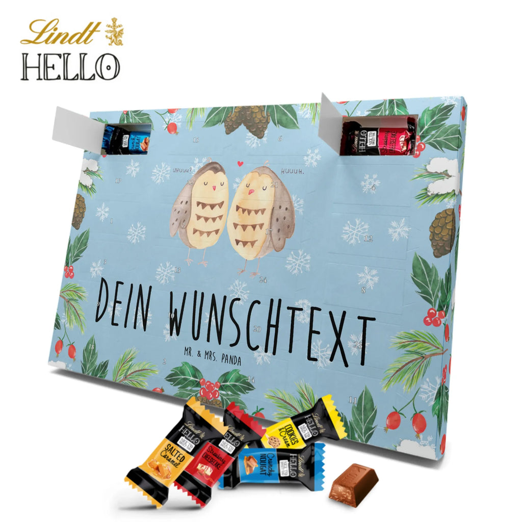 Personalisierter Markenschokolade Adventskalender Eulen Liebe Personalisierter Adventskalender, Eule, Eule Deko, Liebe, Hochzeit Spruch, Owl, All you need is love, Liebe Spruch, Freundin Geschenk, Freund, Wortspiel lustig