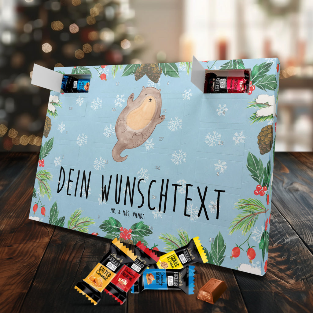 Personalisierter Markenschokolade Adventskalender Otter Umarmen Personalisierter Adventskalender, Otter, Fischotter, Seeotter, Otter Seeotter See Otter