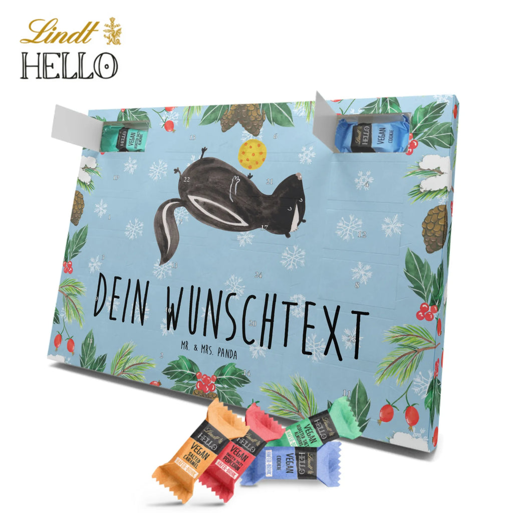 Personalisierter veganer Adventskalender Stinktier Ball Personalisierter veganer Adventskalender, Stinktier, Skunk, Wildtier, Raubtier, Stinker, Stinki, verspielt, Weisheit