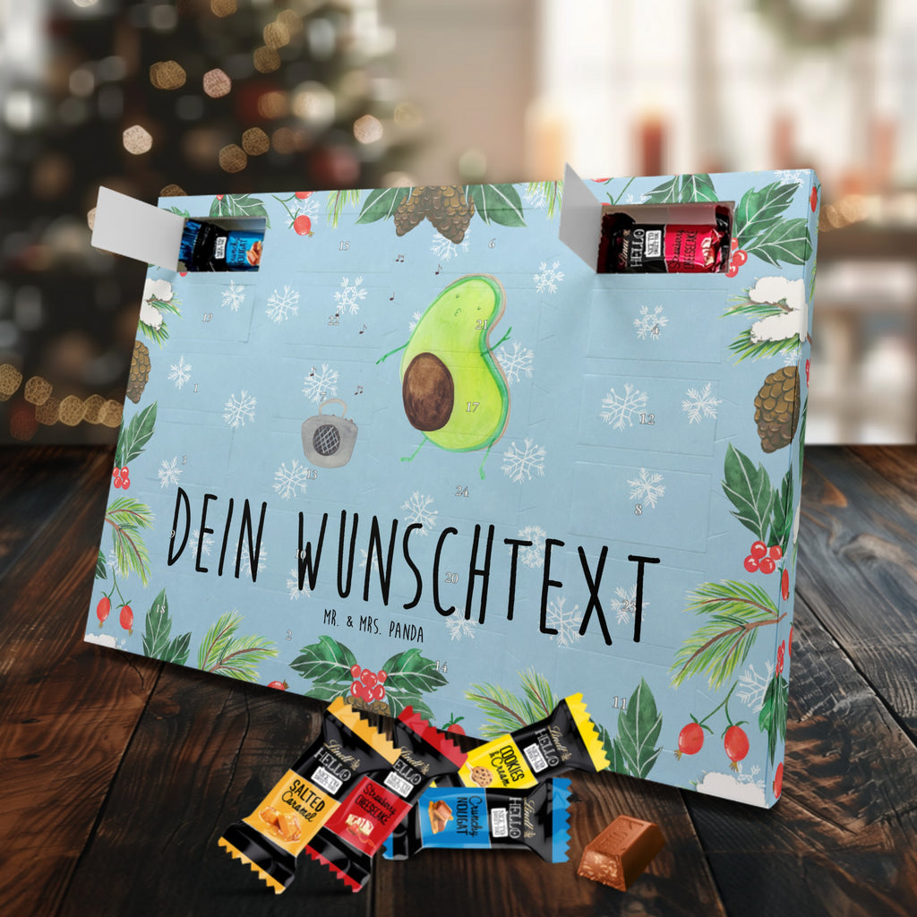 Personalisierter Markenschokolade Adventskalender Avocado Tanzen Personalisierter Adventskalender, Avocado, Veggie, Vegan, Gesund