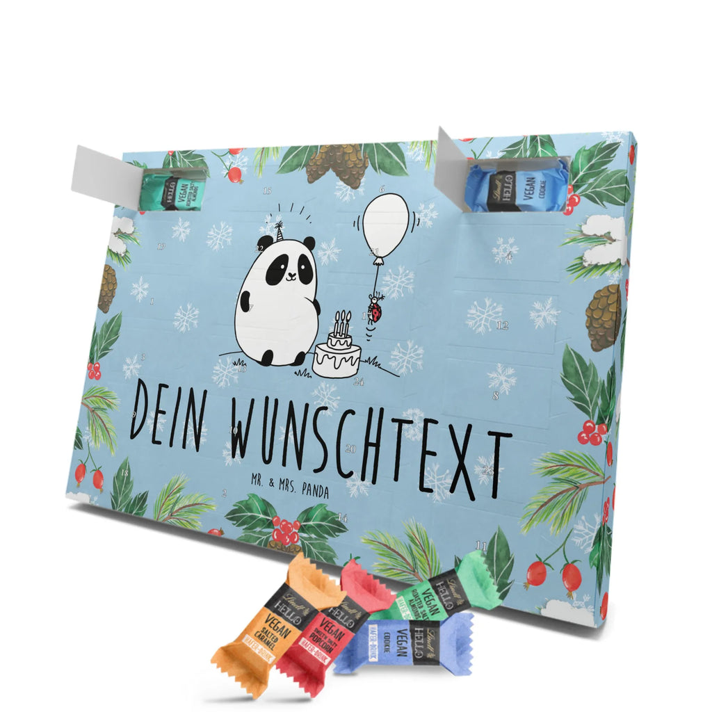 Personalisierter veganer Adventskalender Panda Geburtstag Personalisierter veganer Adventskalender