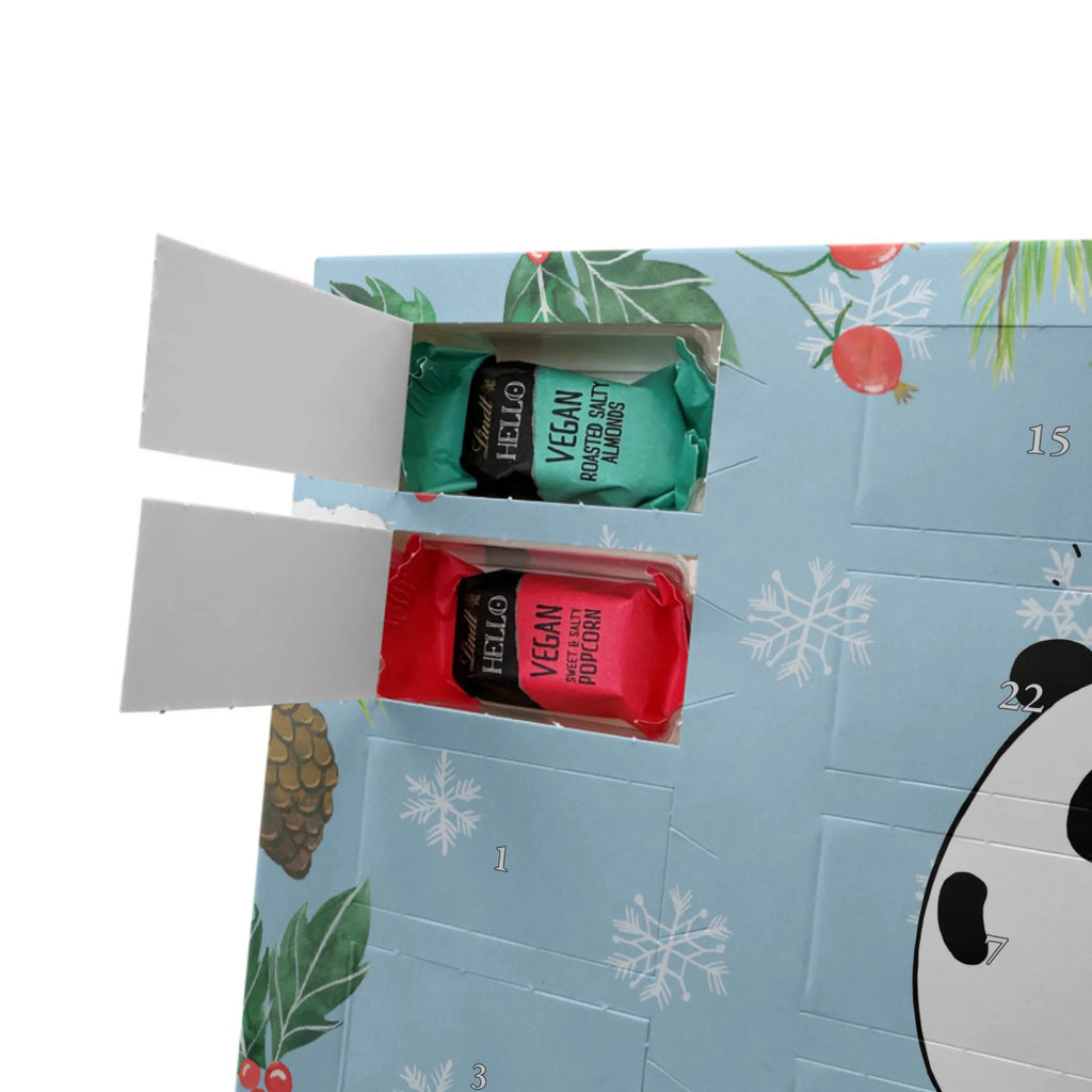 Personalisierter veganer Adventskalender Panda Geburtstag Personalisierter veganer Adventskalender