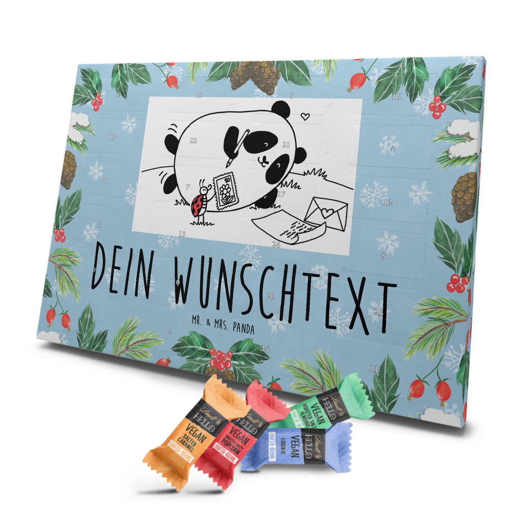 Personalisierter veganer Adventskalender Panda Vermissen Personalisierter veganer Adventskalender