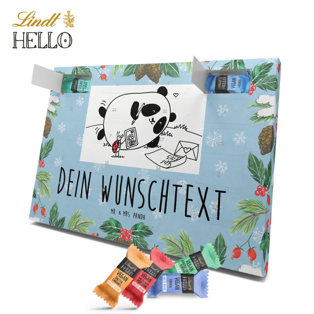 Personalisierter veganer Adventskalender Panda Vermissen Personalisierter veganer Adventskalender