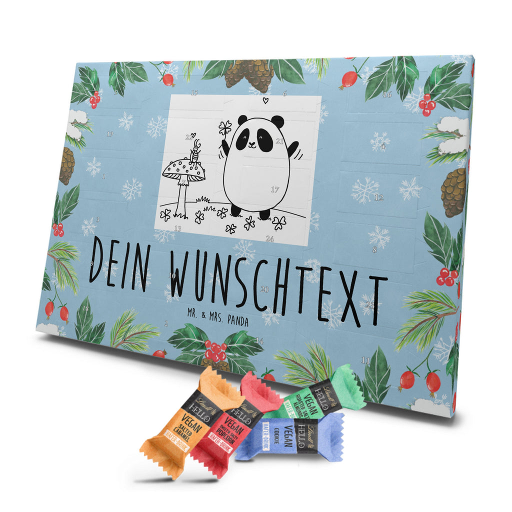 Personalisierter veganer Adventskalender Panda Glück Personalisierter veganer Adventskalender