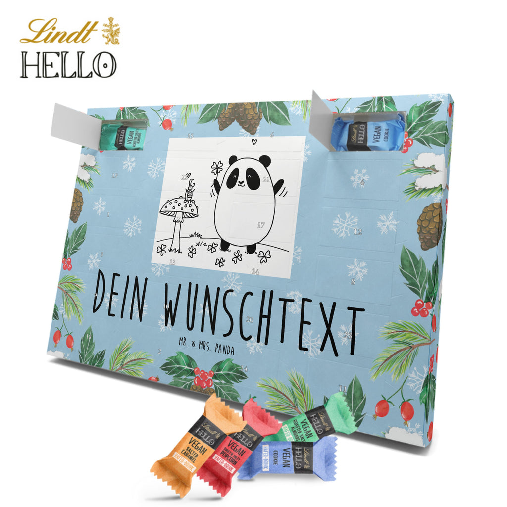 Personalisierter veganer Adventskalender Panda Glück Personalisierter veganer Adventskalender