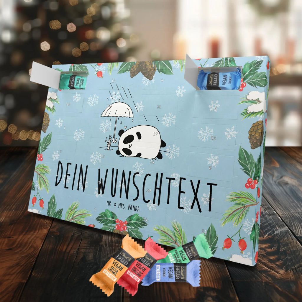 Personalisierter veganer Adventskalender Panda Freundschaft Personalisierter veganer Adventskalender