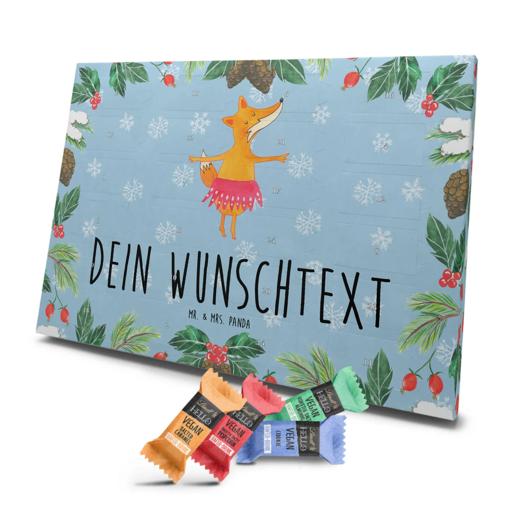 Personalisierter veganer Adventskalender Fuchs Ballerina Personalisierter veganer Adventskalender, Fuchs, Fuchs Spruch, Füchse, Füchsin, Ballerina, Ballett, Tänzerin, Tanzen, Party, Einladung, Geburtstag