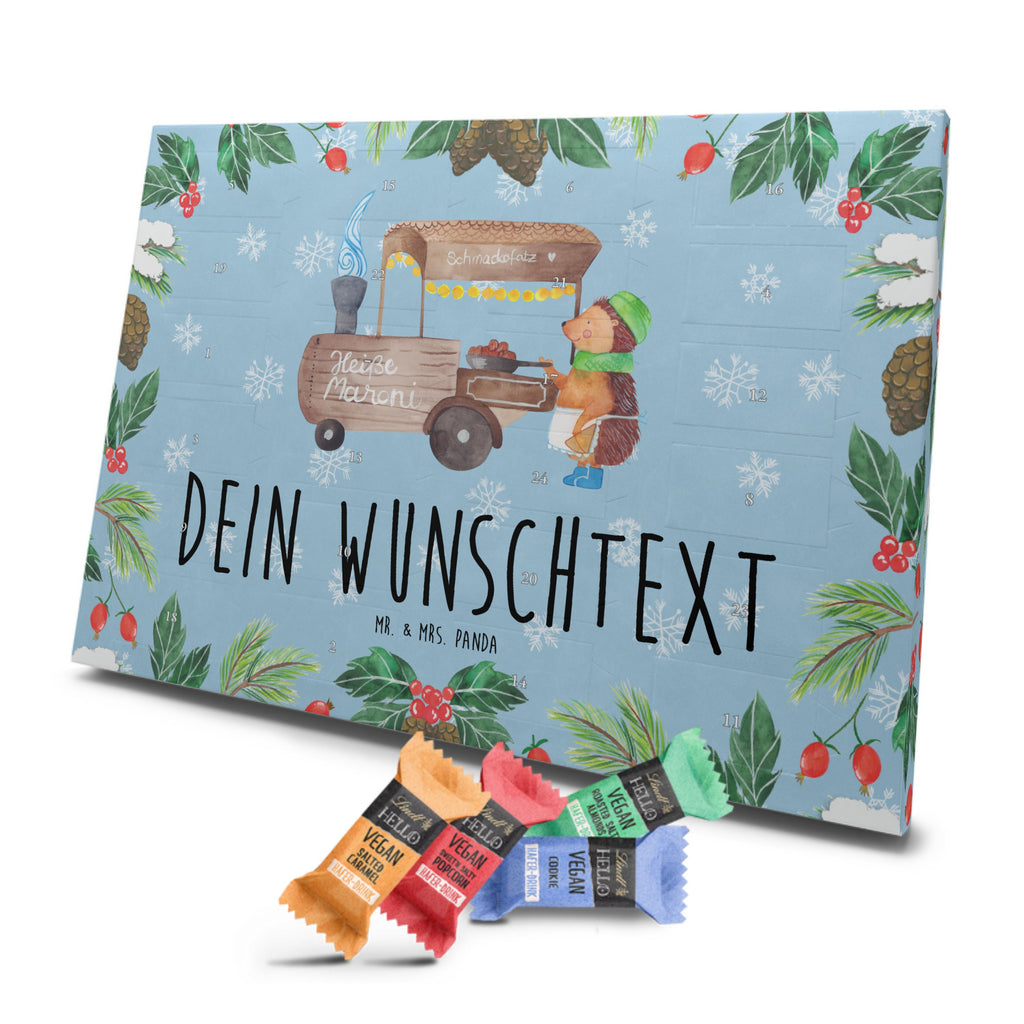 Personalisierter veganer Adventskalender Igel Maronen Personalisierter veganer Adventskalender, Winter, Weihnachten, Weihnachtsdeko, Nikolaus, Advent, Heiligabend, Wintermotiv, Maronen, Weihnachtsmarkt, Kastanien, Duft