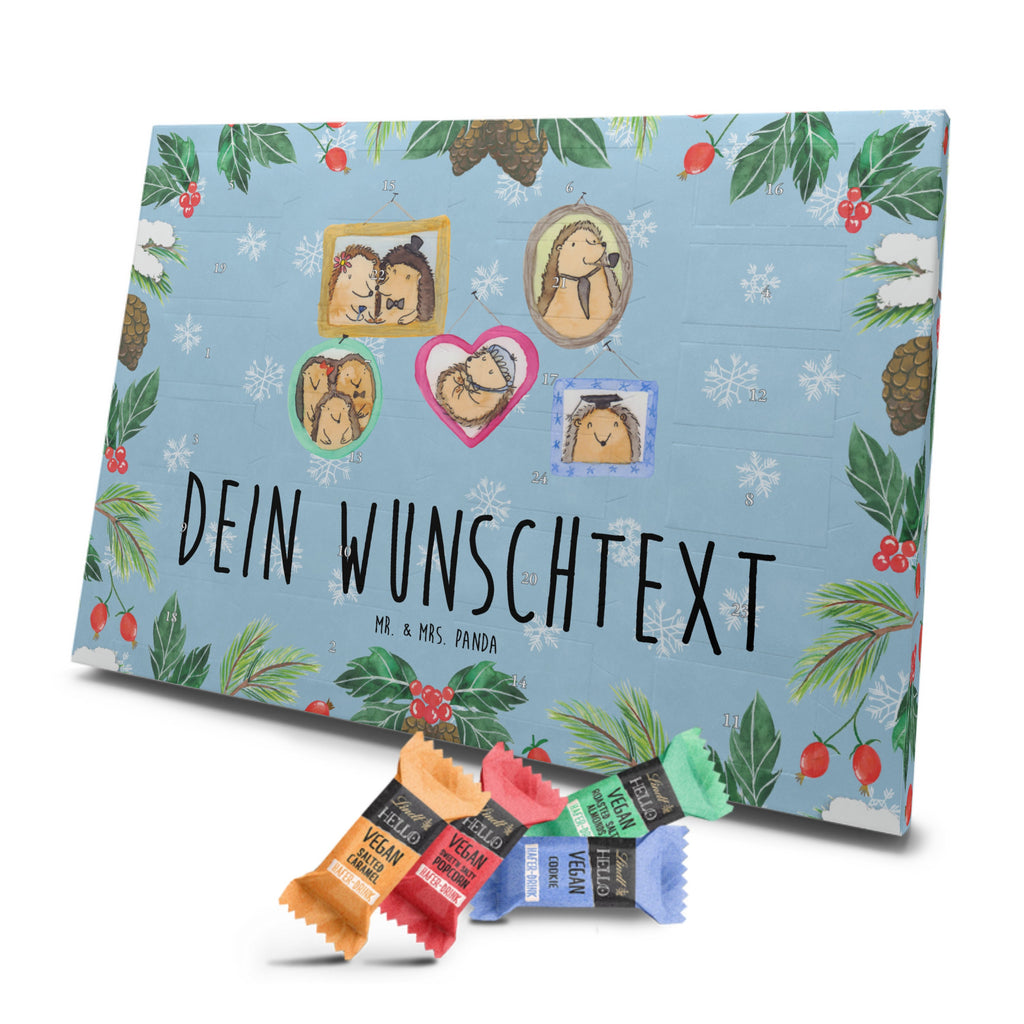 Personalisierter veganer Adventskalender Igel Familie Personalisierter veganer Adventskalender, Familie, Vatertag, Muttertag, Bruder, Schwester, Mama, Papa, Oma, Opa, Liebe, Igel, Bilder, Zusammenhalt, Glück