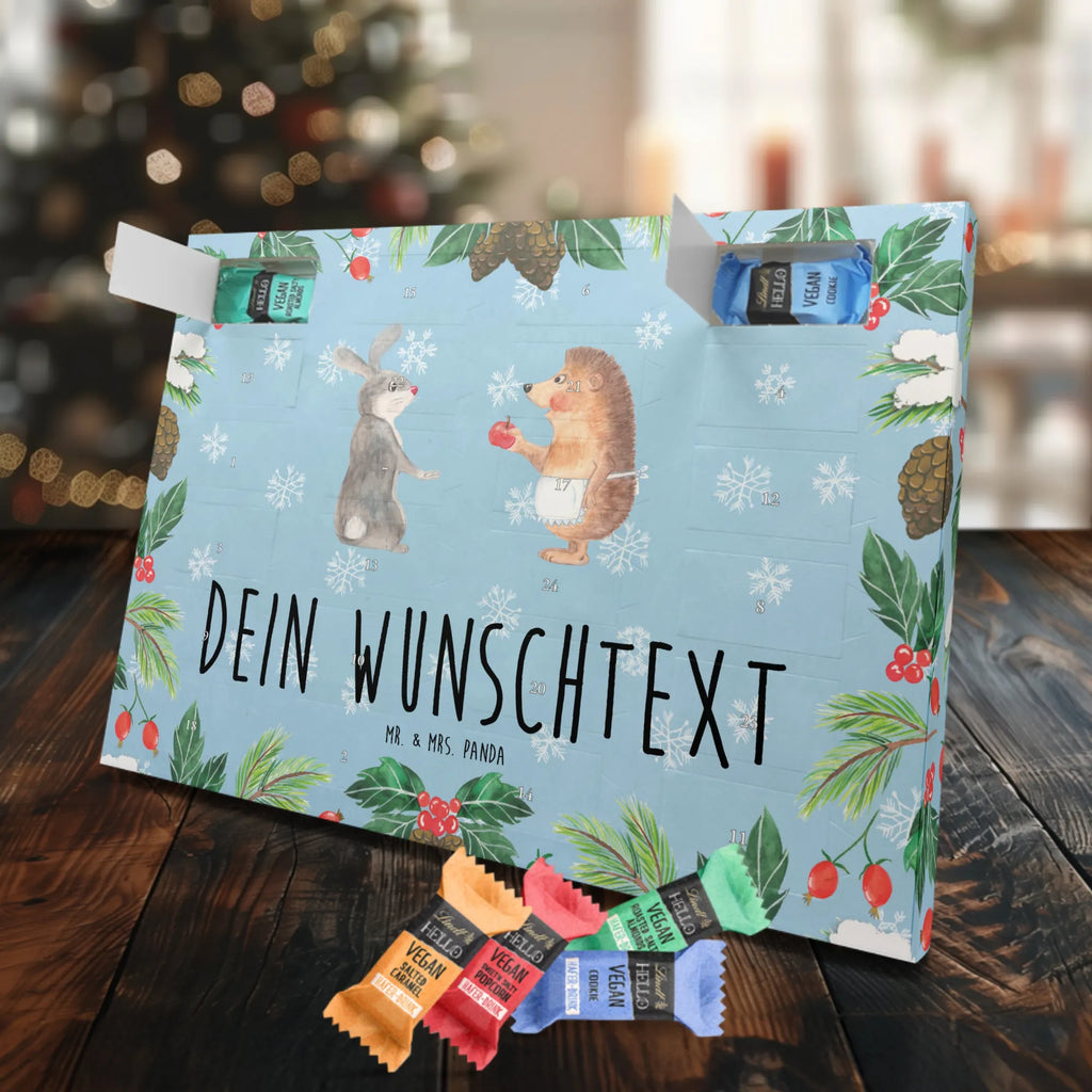 Personalisierter veganer Adventskalender Hase Igel Personalisierter veganer Adventskalender, Tiermotive, Gute Laune, lustige Sprüche, Tiere, Igel und Hase, Igel, Hase, Liebe Spruch, Liebeskummer Geschenk, Herzschmerz, Trösten, Trennungsschmerz, Spruch romantisch