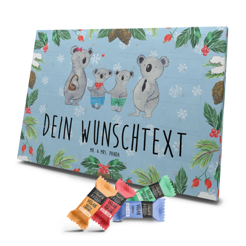 Personalisierter veganer Adventskalender Koala Familie zwei Personalisierter veganer Adventskalender, Familie, Vatertag, Muttertag, Bruder, Schwester, Mama, Papa, Oma, Opa, Koala, Koalabär, beste Familie, Familienzeit, Familienleben, Koalafamilie, Lieblingsfamilie