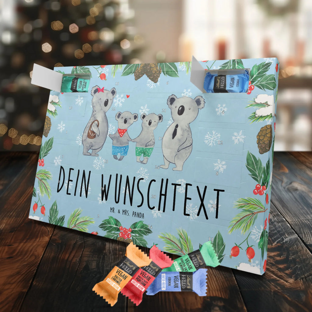 Personalisierter veganer Adventskalender Koala Familie zwei Personalisierter veganer Adventskalender, Familie, Vatertag, Muttertag, Bruder, Schwester, Mama, Papa, Oma, Opa, Koala, Koalabär, beste Familie, Familienzeit, Familienleben, Koalafamilie, Lieblingsfamilie