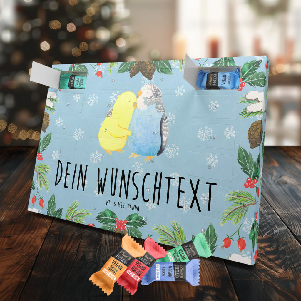 Personalisierter veganer Adventskalender Wellensittich Liebe Personalisierter veganer Adventskalender, Liebe, Partner, Freund, Freundin, Ehemann, Ehefrau, Heiraten, Verlobung, Heiratsantrag, Liebesgeschenk, Jahrestag, Hocheitstag, Vögel, Wellensittich, Nähe, Kuscheln, Vertrauen