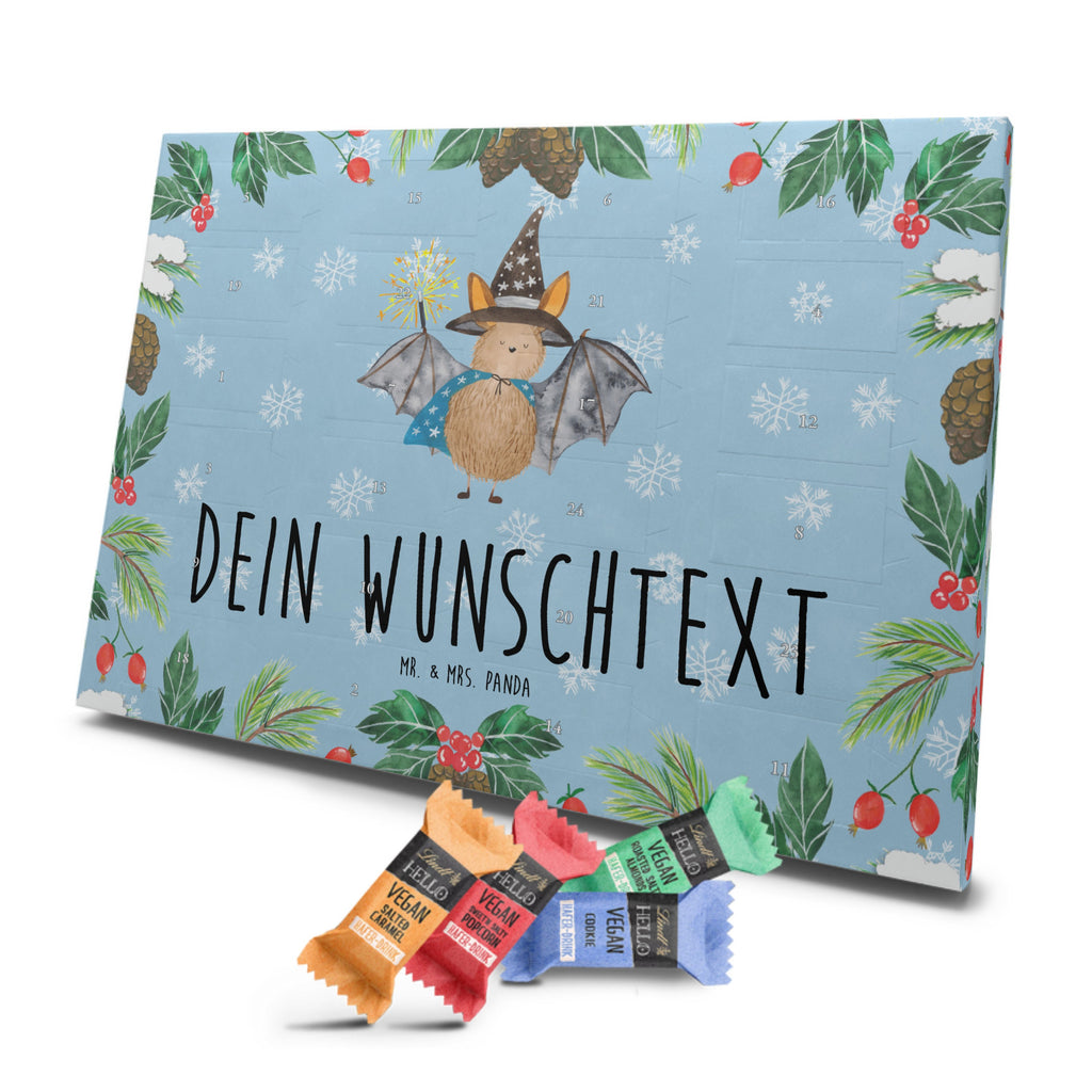 Personalisierter veganer Adventskalender Fledermaus Zauberer Personalisierter veganer Adventskalender, Tiermotive, Gute Laune, lustige Sprüche, Tiere, Fledermaus, Fledermäuse, Zauberer, Magier, Frauen, reinsteigern