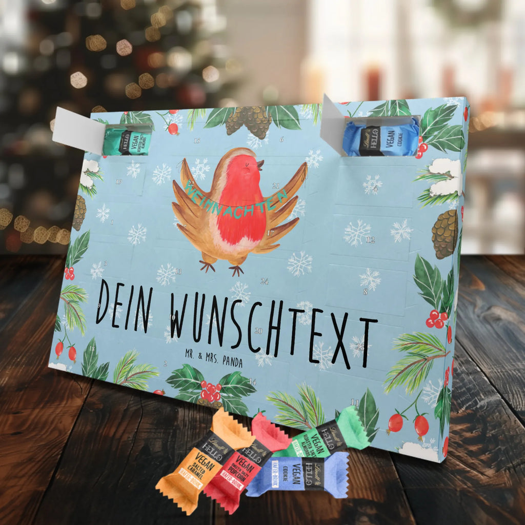 Personalisierter veganer Adventskalender Rotkehlchen Weihnachten Personalisierter veganer Adventskalender, Winter, Weihnachten, Weihnachtsdeko, Nikolaus, Advent, Heiligabend, Wintermotiv, Frohe Weihnachten, Weihnachtsmotiv, Weihnachtsgruß, Vogel, xmas