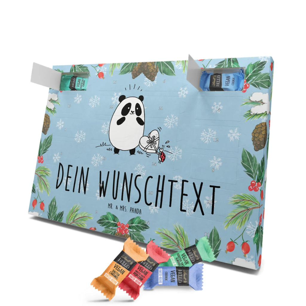 Personalisierter veganer Adventskalender Panda Dankeschön Personalisierter veganer Adventskalender