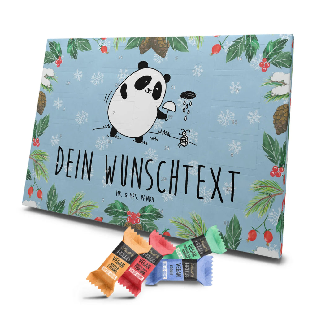 Personalisierter veganer Adventskalender Panda Zusammenhalt Personalisierter veganer Adventskalender