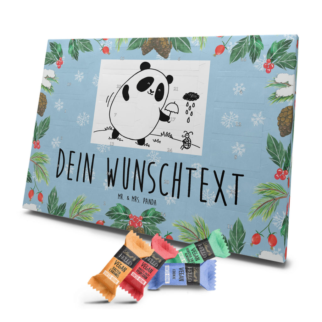 Personalisierter veganer Adventskalender Panda Zusammenhalt Personalisierter veganer Adventskalender