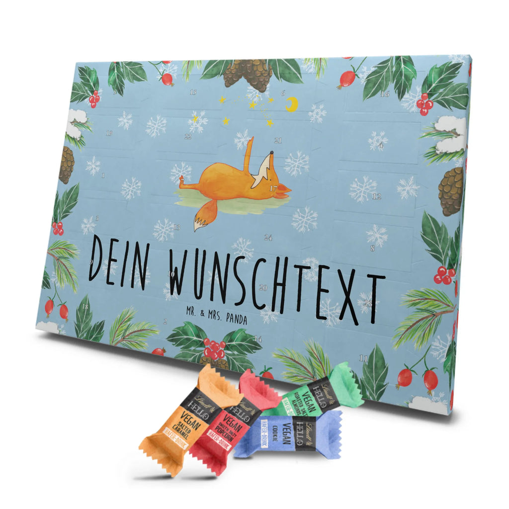 Personalisierter veganer Adventskalender Fuchs Sterne Personalisierter veganer Adventskalender, Fuchs, Füchse, tröstende Worte, Spruch positiv, Spruch schön, Romantik, Always Look on the Bright Side of Life