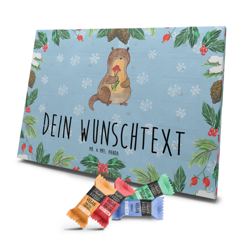 Personalisierter veganer Adventskalender Otter Blumenstrauß Personalisierter veganer Adventskalender, Otter, Fischotter, Seeotter, Otter Seeotter See Otter