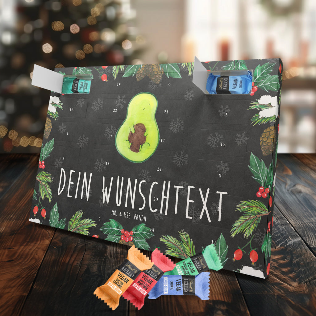 Personalisierter veganer Adventskalender Avocado Kern Personalisierter veganer Adventskalender, Avocado, Veggie, Vegan, Gesund, Avokado, Avocadokern, Kern, Pflanze, Spruch Leben