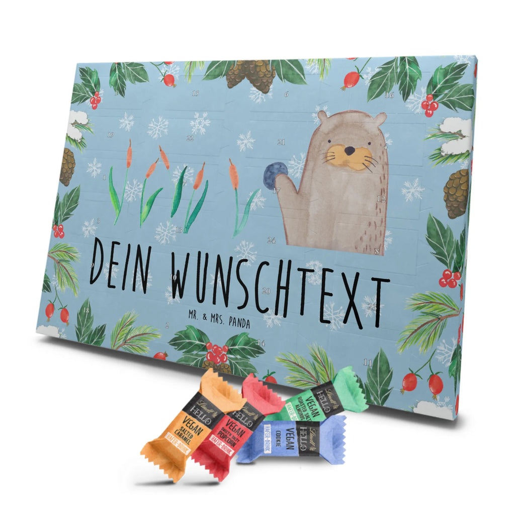 Personalisierter veganer Adventskalender Otter Stein Personalisierter veganer Adventskalender, Otter, Fischotter, Seeotter, Otter Seeotter See Otter